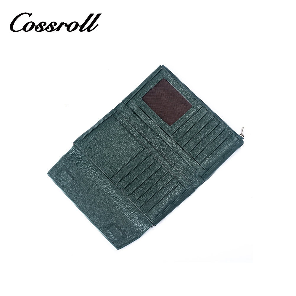 Genuine Leather Bifold Zipper Soft Wallets