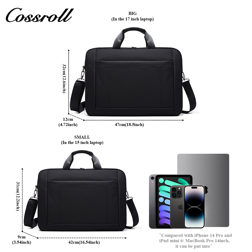 Computer bag men's business shoulder bag waterproof wearable laptop bag crossbody handbag