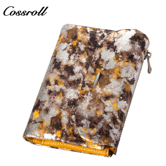 Factory Selling Directly large women's geniune leather wallet