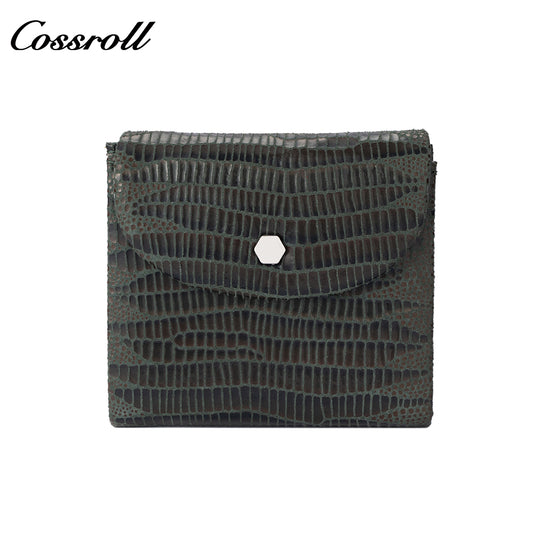 Genuine leather wallet and card holder for women, made of soft cowhide, short style, multifunctional trifold US dollar wallet