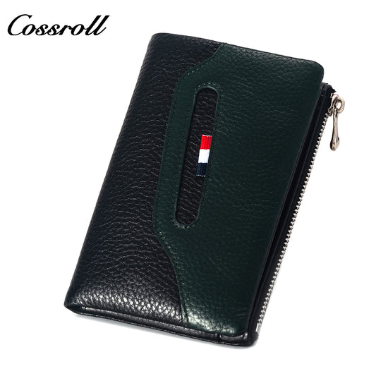 Wholesale High Quality ladies purse geniune leather wallet Lychee leather
