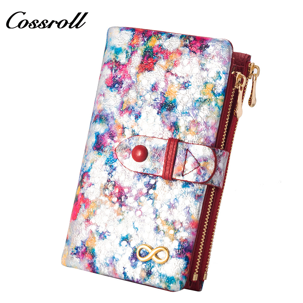 Factory Direct Supply real leather women geniune leather wallet