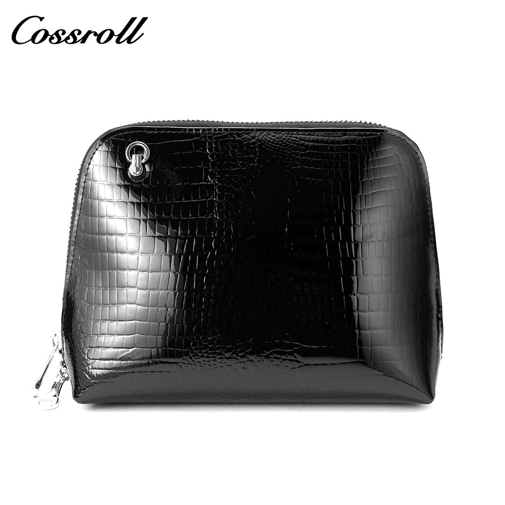 Crocodile leather handbag Shell Bag High Quality patent leather zipper shoulder bag New fashion cowhide crossbody bag