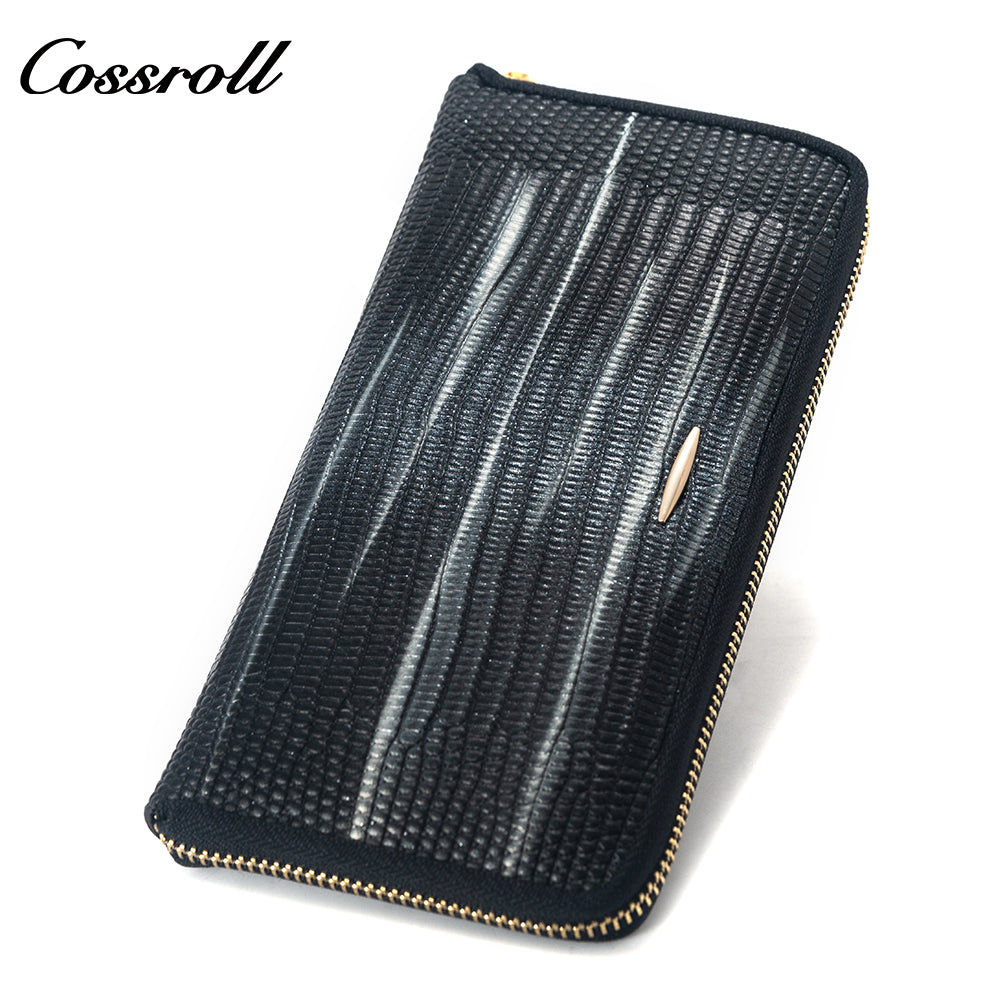 The Factory Produces genuine long card holder wallet geniune leather wallet