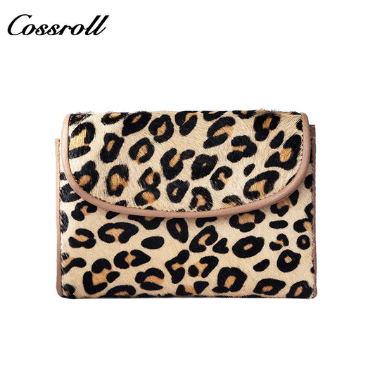 Cross-border Leopard Print Short Women's Coin Purse High-End Multifunctional Coin Holder