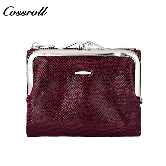 Cross-border factory ladies' frog-style coin purse with zipper and retro wallet