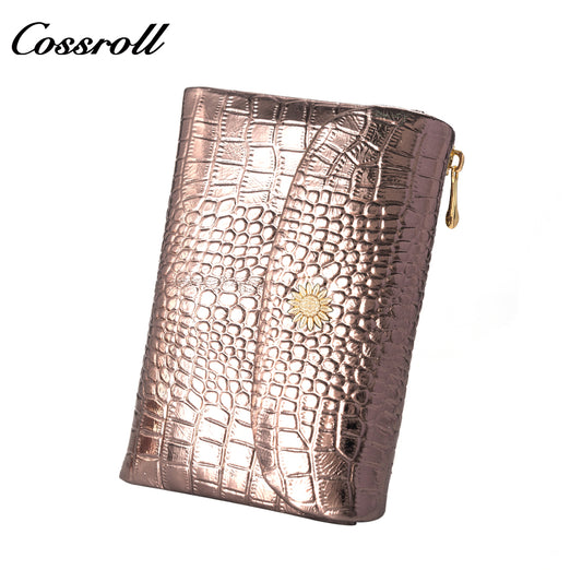 Hot Sale High Quality leather luxury crocodile texture Genuine Leather