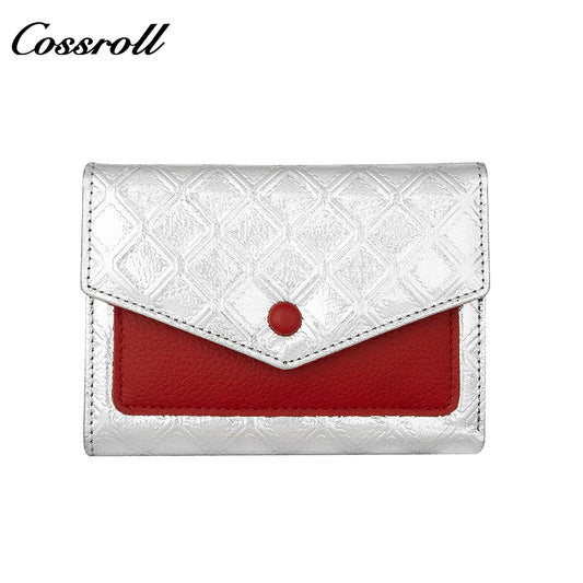 Best Selling leather luxury women small wallet Genuine Leather