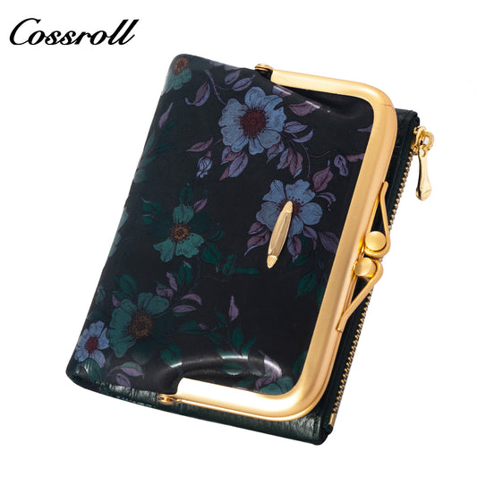 Online Shop Hot Sale future wallet Vintage Chinese pneumatic spending bag women small wallet Genuine Leather