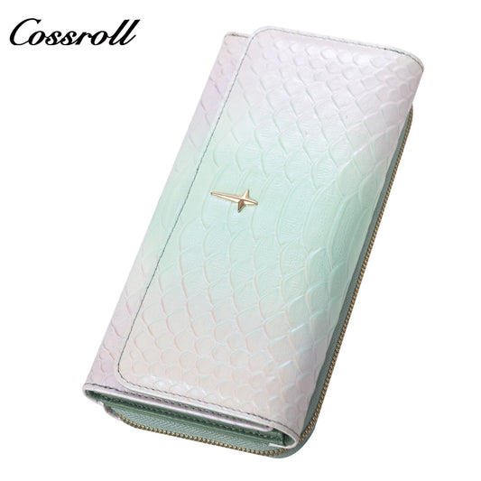 Best Selling Promotional Price luxury leather travel crocodile texture Genuine Leather