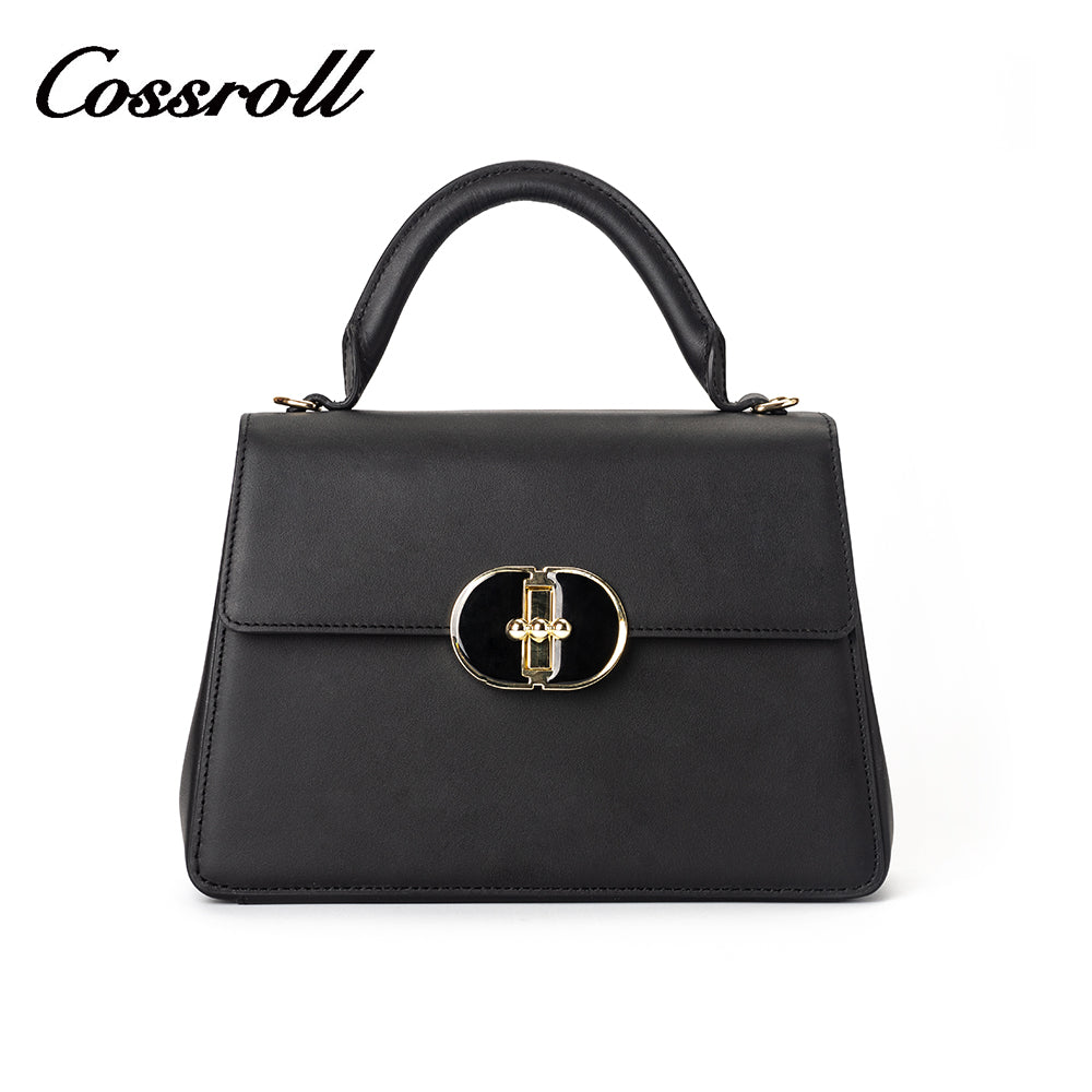 A fashionable woman's must-have: a genuine leather handbag