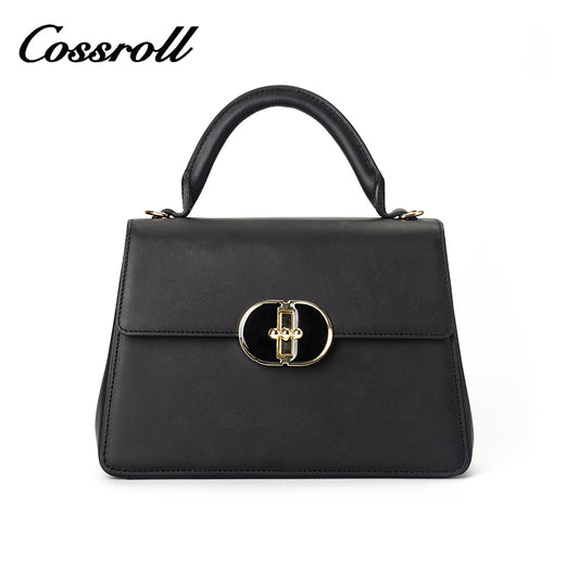 A fashionable woman's must-have: a genuine leather handbag