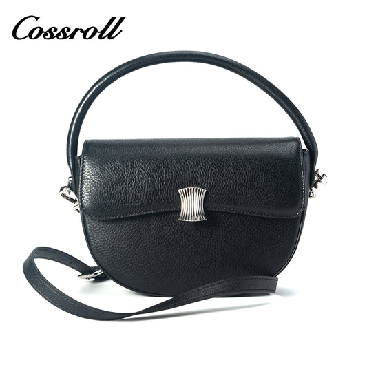 Niche design fashion leather saddle bag 2024 new high-grade retro single shoulder crossbody bag