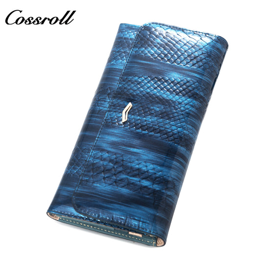 Best Selling Promotional Price luxury leather travel crocodile texture Genuine Leather