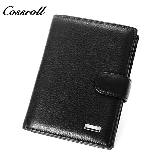 2024 New Genuine Leather Men's Wallet Short High-End Men's Wallet Best-Selling Style