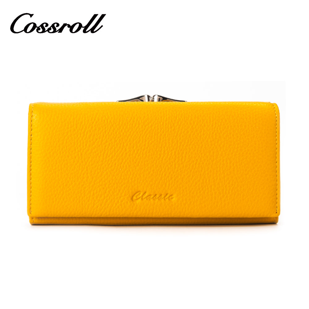 Women Thick Leather Long Wallets With Card Slots