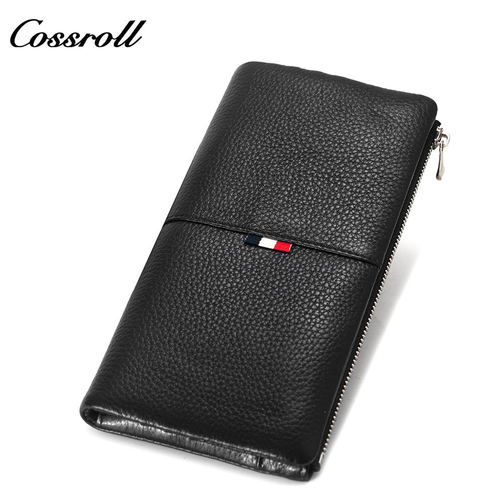 Most Popular best brand leather long wallet female Genuine Leather