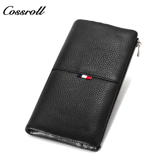 Most Popular best brand leather long wallet female Genuine Leather