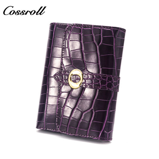 High Quality Wholesale Custom Cheap luxury leather crocodile texture Genuine Leather