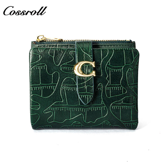 Best Selling leather luxury women small wallet Genuine Leather