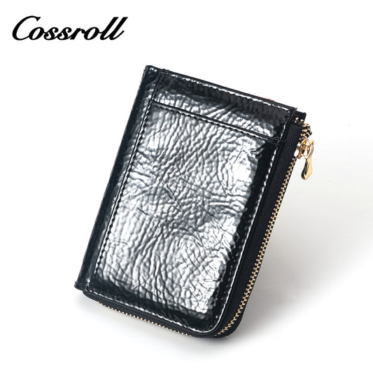 New Customization  black leather travel wallet for women With Good Shop