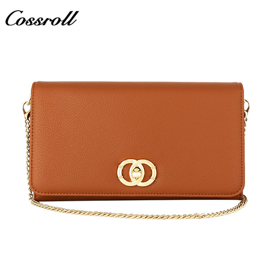 Women's Wallet ins Trendy Solid Color Simple Folding Coin Purse Genuine Texture Net Red Lock Wallet walle