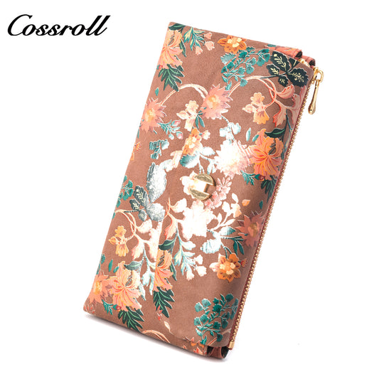 Factory Selling Directly large women's geniune leather wallet