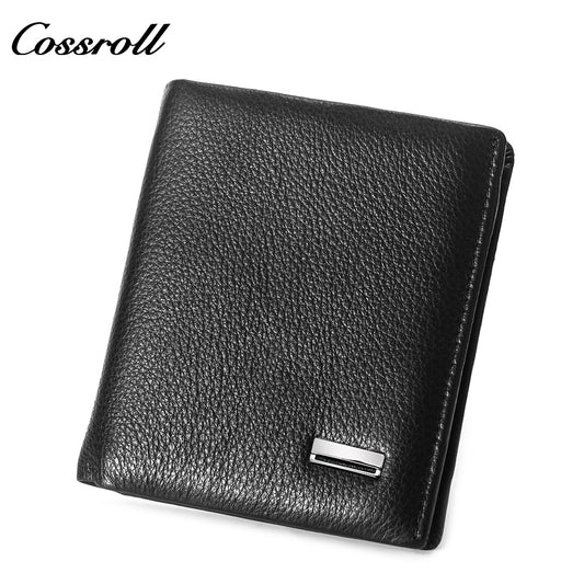 2024 New Genuine Leather Men's Wallet Short High-End Men's Wallet Best-Selling Style