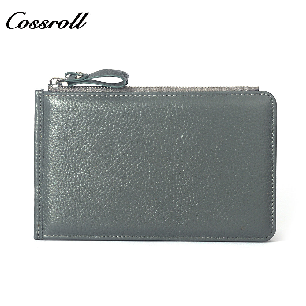 The Factory Produces genuine long card holder wallet geniune leather wallet Lychee leather