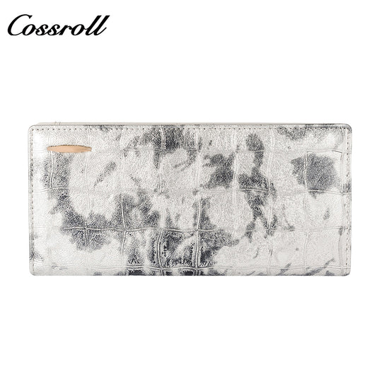 Most Popular best brand leather long wallet female Genuine Leather