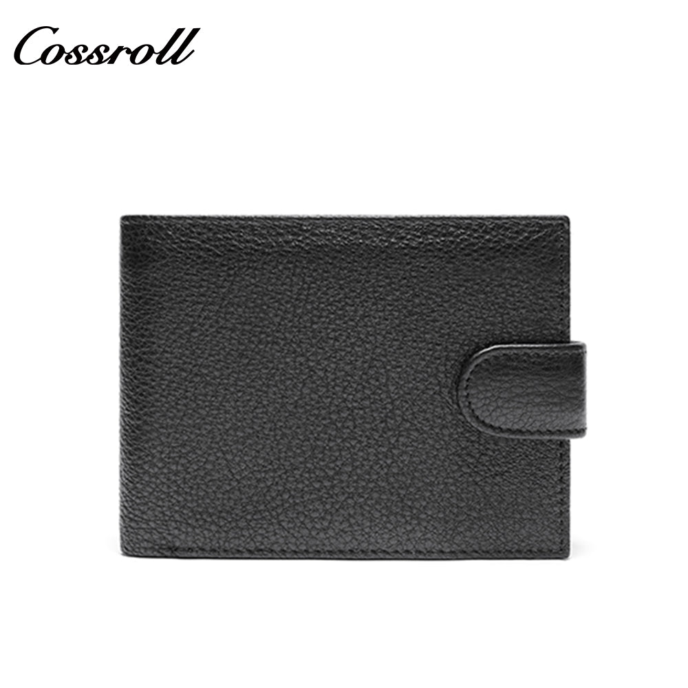 Cowhide short foreign trade head layer zipper buckle money clip new leather wallet change men's wallet