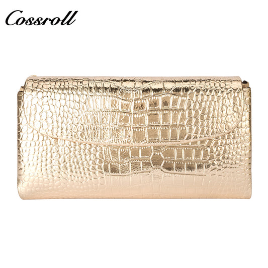 Factory Directly Supply Wallets for women crocodile texture patent leather