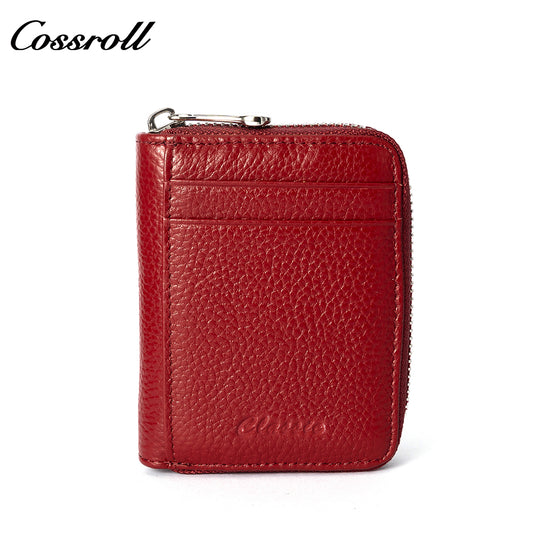 Wholesale High Quality ladies purse geniune leather wallet Organ slot Lychee leather