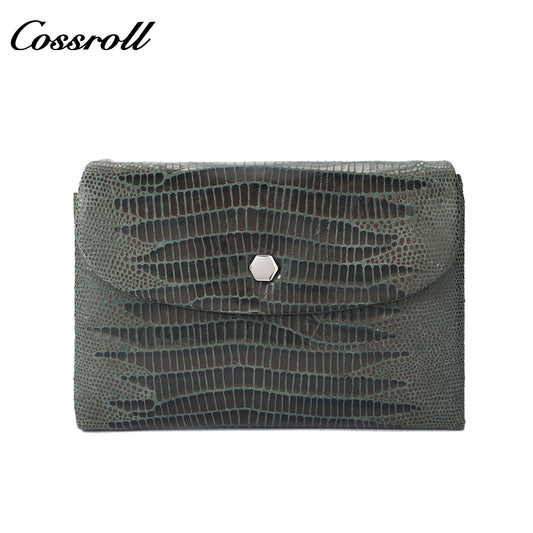 Genuine leather wallet for women, soft cowhide, patchwork, multifunctional, large-capacity coin purse