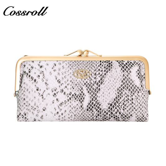 Multifunctional snake-skin wallet long wallet for women portable multi-card slot women's mobile phone wallet