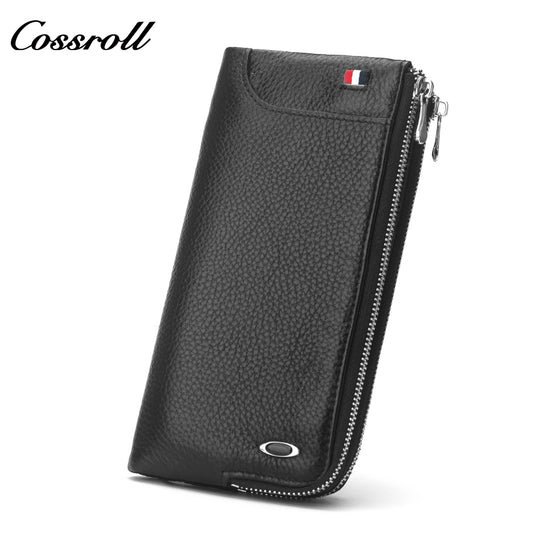 Most Popular best brand leather long wallet female Genuine Leather