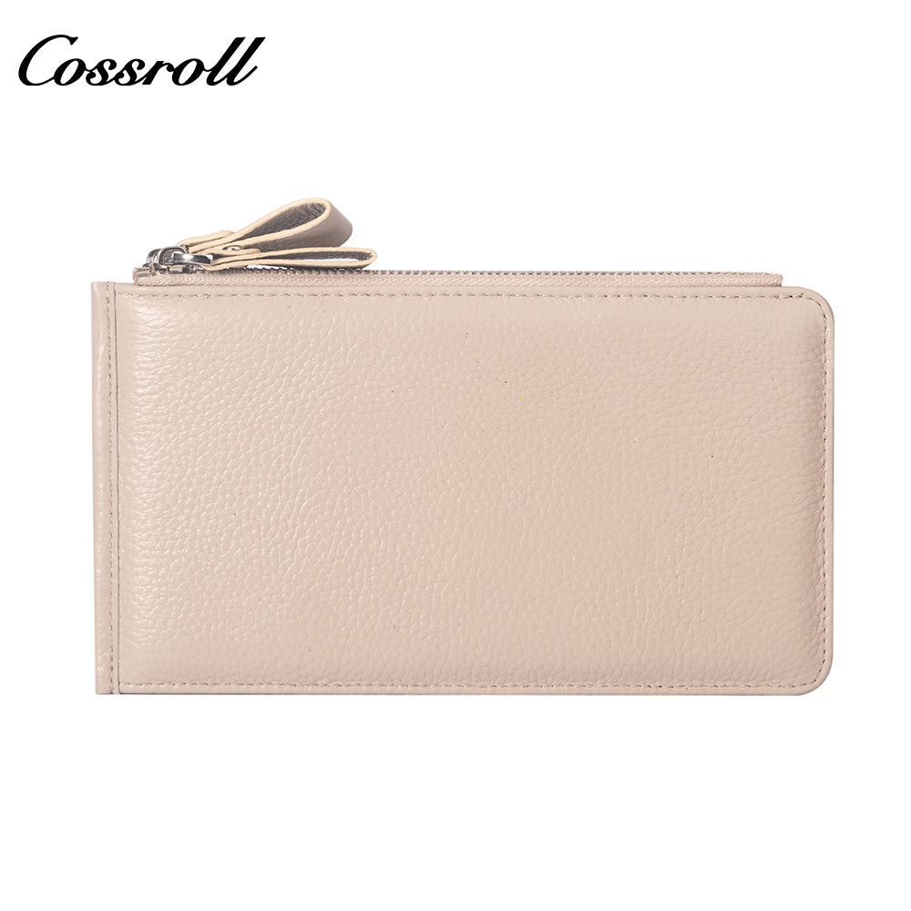 Most Selling Products manufactory for women geniune leather wallet Lychee leather
