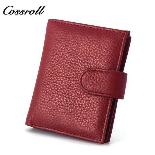 Wholesale High Quality ladies purse geniune leather wallet Lychee leather