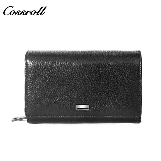 Leather Grain Multi-functional Zipper Card Wallet with Coin Pocket
