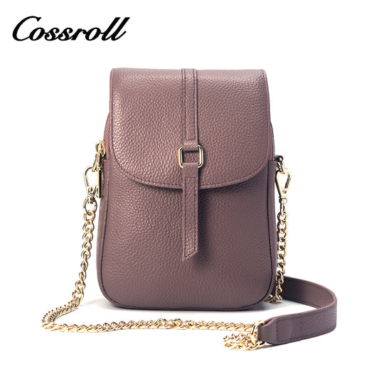 Soft leather small bag 2024 spring new fashion mini mobile phone bag fashion hand bill of lading shoulder bag crossbody bag for women