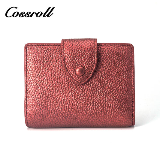 Low MOQ Luxury handmade Customized Logo Genuine leather ID Card Holder Wallet slim Cardholder Credit Card Cover