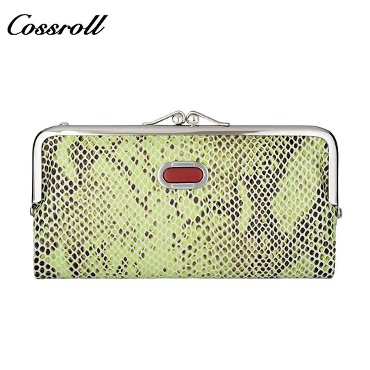 Retro multifunctional folding clip long coin purse new portable versatile multi card position ladies wallet