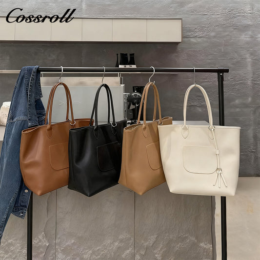 New large-capacity handbags bags  for women, single-shoulder genuine leather underarm bag