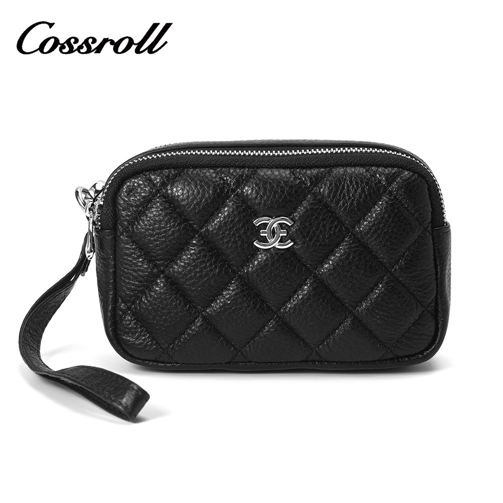 Classic Ladies Clutch Bag Portable Going Out Large Capacity Small Items Storage Leather Bag