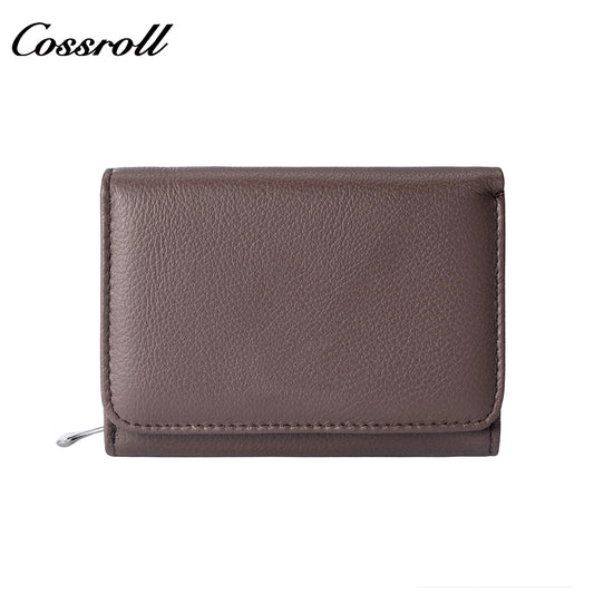 Short women's trifold wallet with large capacity new style multi-functional multiple card slots and coin pocket
