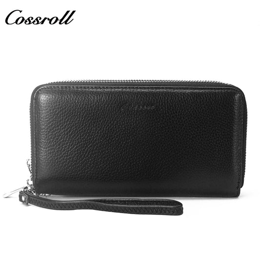 The Factory Produces genuine long card holder wallet geniune leather wallet Lychee leather