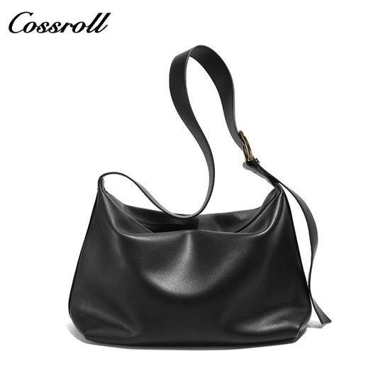 Genuine Leather Bag Crossbody Female New Lazy Wind Tote Large Capacity Shoulder Bag Female