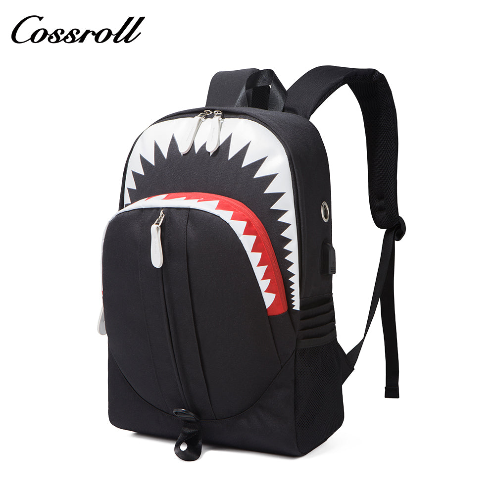 New shark schoolbag bape personality graffiti student shoulder bag men and women models fashion trend shoulder bag