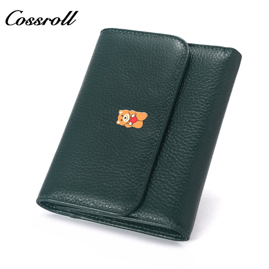 Wholesale High Quality ladies purse geniune leather wallet Lychee leather