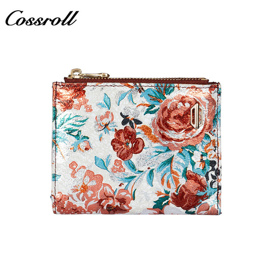 Chinese Style Double Zipper Card Wallet Coin Purse Women's Large Capacity Multi-Card Wallet